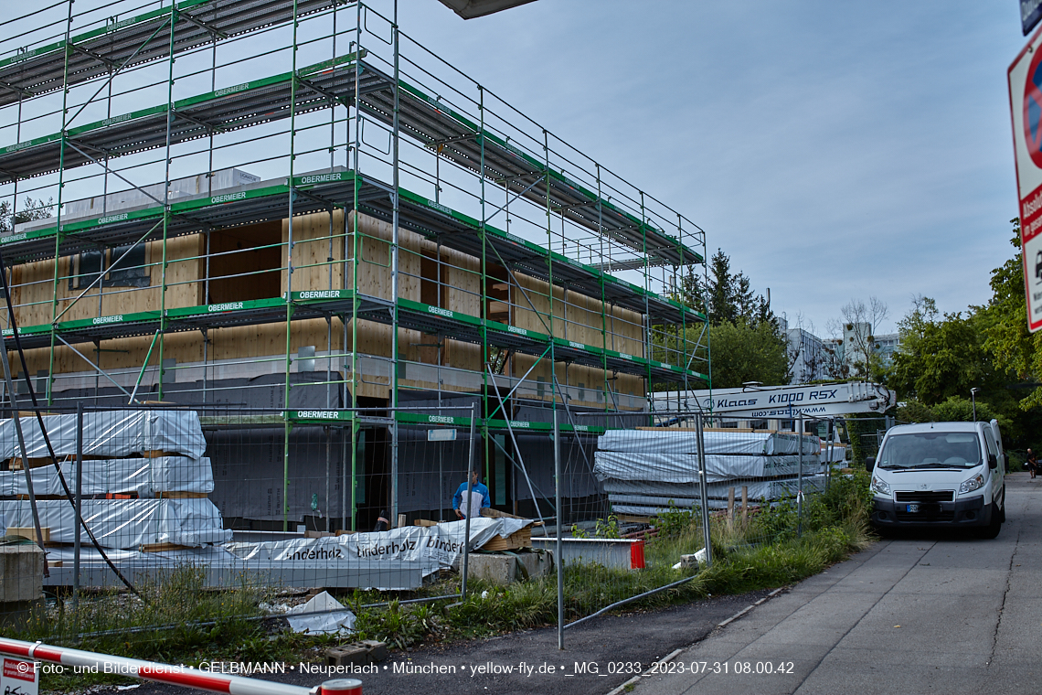 31.07.2023 - Baustelle Haus für Kinder in Neuperlach